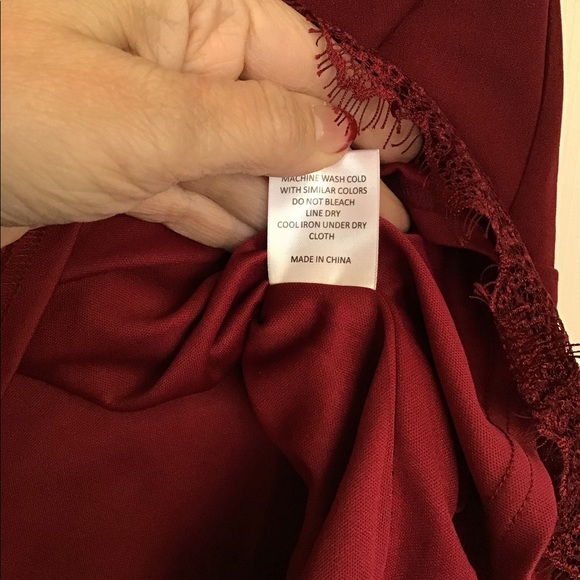 Ladies Nanamacs Burgandy Skirt Size Large - Picture 11 of 14
